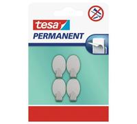 Tesa 666100000000 Permanent Crochet ovale Métal XS