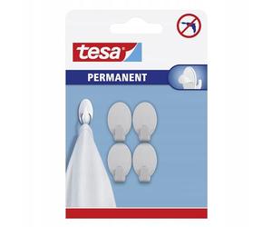 Tesa 666100000000 Permanent Crochet ovale Métal XS
