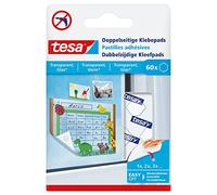 Tesa 77731-00-00 Lot de 60 Pastilles Adhésives Transparent