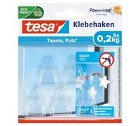 Tesa Crochets adhésifs 77734 – Lot de 5 – Capacité 0,2 kg – Transparent