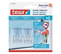 TESA 77735-00001-00 - Smart Mounting System Ganchos Removíbles Transparentes - SMS 2 Ganchos AdhesivosDeco Transp hasta 0,2Kg