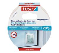 Tesa 77741-00001-00 Ruban adhésif double face pour surfaces transparentes et verre 20 kg/m