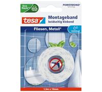 tesa 77744 - Ruban double-face étanche pour carrelage 1,5 m x 19 mm
