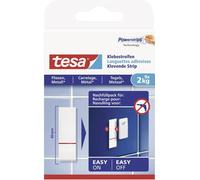 tesa Languettes adhésives 77760 – pour surfaces lisses – blanc – 9 pièces