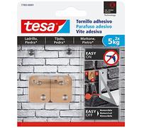 TESA 77905-00001-00 - Smart Mounting System Tornillos Adhesivos para Ladrillo/Piedra - SMS Tornillo Adhesivo Cuadrado hasta 5Kg Ladrillo/Piedra