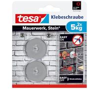 tesa Vis adhésive ronde 77906 – métal – pour brique & pierre – 5 kg – Lot de 2
