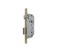 Tesa Abloy 4030E6SHR Serrure à encastrer pour portes en bois sans cylindre laitonné, entrée 60 mm, face ronde 4030