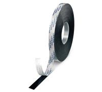 tesa ACXplus 7074 High Resistance, 19mmx25m, 1,0mm, noir, liner papier blanc x4 morceau