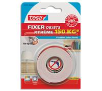 TESA Adhésif de fixation double-face Mounting Extrême 150kg. Dimensions 19 mm x 1.5 m