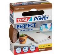 Tesa adhésif tissé. 2,75m x 19mm extra Power marron Parfait 56341