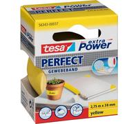 Tesa adhésif tissé. 2,75m x 38mm extra Power jaune Parfait 56343