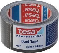 Tesa adhésif tissé. 25m x 50mm noir 04610