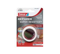 TESA - Adhésif toilé renforcé de réparation blanc 2,75m x 19mm
