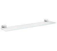 Tesa Aluxx Panier d'angle, finition brillante aluminium chromé, adhésif, technologie sans percer, 92 x 192 x 200 mm 40461 Acier Inoxydable