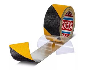 tesa Antidérapant Conformable 60955 DIN 51130 50mmx18m noir / jaune x1 morceau