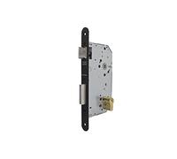Tesa Assa Abloy 20306RNE Serrure à encastrer pour portes en bois avec cylindre noir entrée 60 mm/avant rond 2030
