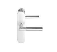TESA Assa Abloy poignée électronique Code Handle avec Clavier numérique pour Portes intérieures, Plaque Longue sans Trou de roite, Chrome Mat