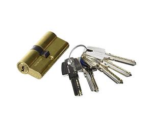 Tesa Assa Abloy T65D3040L: Cylindre européen T60, 30 x 40 mm, Finition Laiton, Compatible serrures à Profil européen, Usage résidentiel et Commercial, Montage Facile