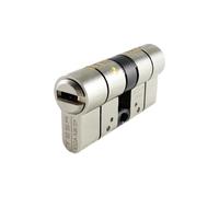 Tesa Assa Abloy, T75D3030N, Cylindre Haute sécurité, T70 DS, Double Embrayage, Came Longue, clé - clé, Nickel, 30 x 30 mm