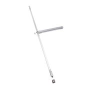 Tesa Assa Abloy TOP3S808GG Dispositif anti-panique coulissant avec deux/trois points de verrouillage centralisés, haut et bas de gamme haut et bas avec finition grise BAR 3 800, C8, Puerta 800 mm