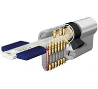 Tesa Assa Abloy TX853040N: Cylindre européen TX80, 30 x 40 mm, Finition nickelée, Compatible serrures à Profil européen, Usage résidentiel et Commercial, Montage Facile