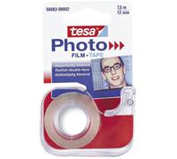 tesa bande adhésive photo avec dévidoir, 7,5mx12mm, adhésif double face, transparent (rouleau de 7,5 m)