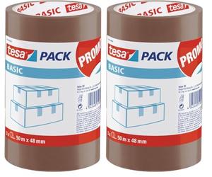 Tesa Basic Pack Lot de 6 cassettes d'emballage Marron