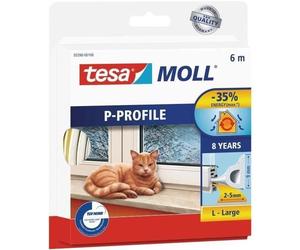 TESA - Bourrelet caoutchouc Profile - 6x9 mm L - Blanc - économie d'énergie