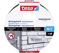 tesa BRICK & STONE 77749-00000-00 Ruban de montage tesa® Powerbond noir (L x l) 5 m x 19 mm 1 pc(s)