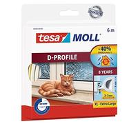 tesa Calfeutrer Bourrelet caoutchouc profil D 6m x 9mm x 8mm