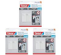 Tesa Clou adhésif amovible pour tableau à suspendre sur papier peint Blanc, blanc, 77772-00005-00 (Lot de 3)