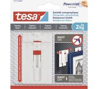 Tesa clou adhésif réglable pour papier peint et plâtre 2pcs, 2kg