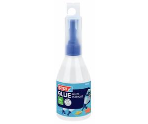 tesa Colle polyvalente - Colle de bricolage - Flacon de 100 g | Colle créative à base d'eau - sans solvant et inodore - pour réaliser des points, des lignes et des surfaces
