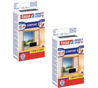 tesa COMFORT 55388-00500-01 Moustiquaire pour fenêtre (l x H) 130 cm x 150 cm anthracite 2 pc(s)