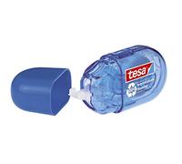 tesa Mini rouleau correcteur ecoLogo – petit et ergonomique – 6 m x 5 mm – Bleu