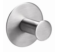 Tesa - Crochet de sale de bain, sans vis PowerButton, chrome brossé (59330-00000-01)