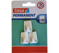 Tesa 666060000000 Permanent Crochet rectangulaire S Blanc