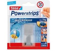 tesa Crochets Powerstrips, en métal, couleur: argent G