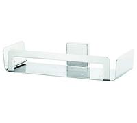 tesa Exxcellent Dérouleur papier toilette, adhésif, chromé, design intemporel, garanti inoxydable, 106mm x 135mm x 45mm