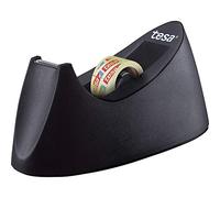 Tesa Dérouleur de Bureau Easy Cut CURVE Stable et Antidérapant avec Tampon Protecteur, Couteau Dentelé pour Découpe Nette Rechargeable pour Rouleaux Tesafilm 19 mm x 33 m