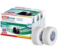 tesa Dérouleur de bureau tesafilm® invisible - Largeur max. 19 mm - 3 rouleaux 33 m x 19 mm