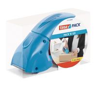 tesa Distributeur de ruban d'emballage Pack n Go bleu largeur max 50 mm longueur max 66 m