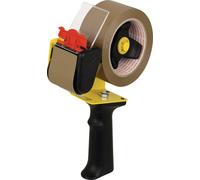 tesa Distributeur de ruban d'emballage noir, jaune Largeur du rouleau (max.): 50 mm Longueur du rouleau (max.) 66 m
