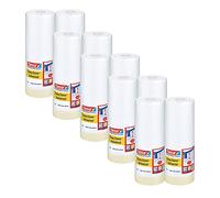 tesa Easy Cover 4368 Universal - Pack de 10 - Film de peintre avec ruban adhésif pour masquer et couvrir les travaux de peinture en intérieur - 2 en 1 avec film - beige clair, mat - 33 m x 1,4 m