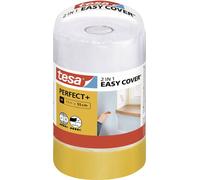 tesa Easy Cover Perfect+ 56593-00000-00 Film de masquage jaune, transparent (L x l) 33 m x 550 mm 1