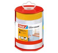 tesa Ruban de masquage Easy Cover Perfect+ 2-en-1 Washi + Dérouleur XL 33 m x 0,55 m Transparent