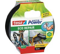 Tesa ECO REPAIR - noir - regroupement - identification - réparation - fibre - caoutchouc - 10 m - 38 mm