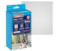 Tesa Ecran Anti-Pollen Transparent pour les Allergies - Pour Fenêtres S'ouvrant vers l'Intérieur - Découpable, avec Bande Auto-Aggripante - Gris Anthracite - 130 cm x 150 cm