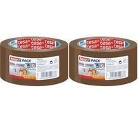 Tesa Emballer Lot de 2 rubans de fermeture PVC ultra résistant 66m x 50mm