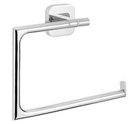 tesa Esteetic porte-serviettes anneau, adhésif, acier inoxydable, design esthétique, garanti inoxydable, 154mm x 185mm x 45mm